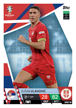 Dusan Vlahovic Serbia Topps Match Attax EURO 2024 #SRB18